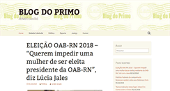 Desktop Screenshot of blogdoprimo.com.br